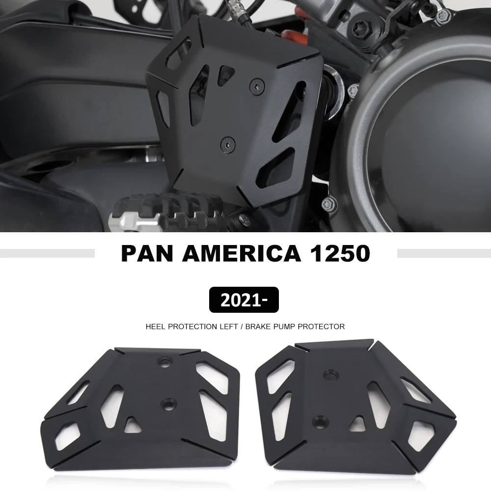 

New PA1250 PA Brake Master Cylinder Guard Protection Brake Pump Cover and Left heel protection For Pan America 1250 2021 2022
