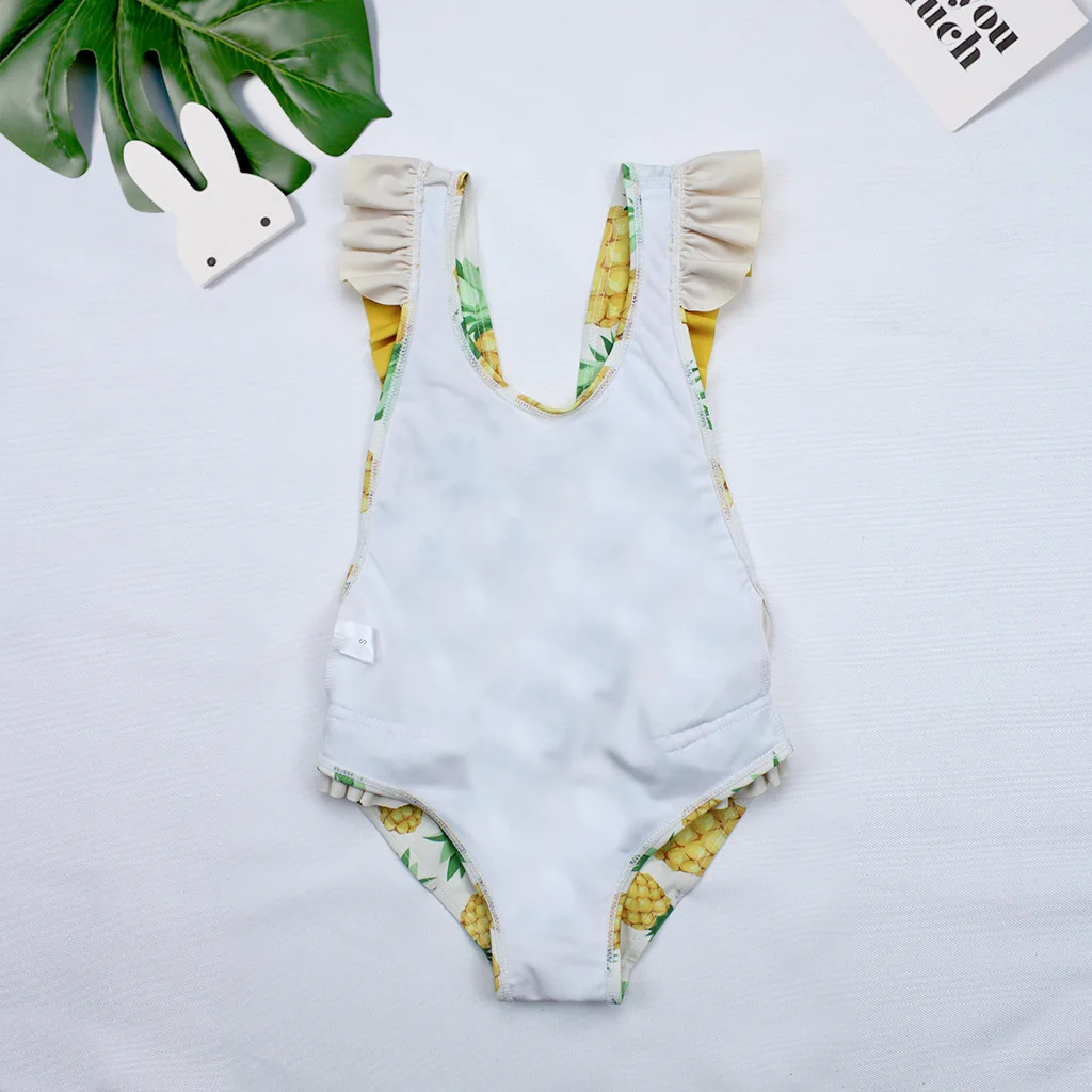 Новый купальный костюм для маленьких девочек детские купальники с рисунком