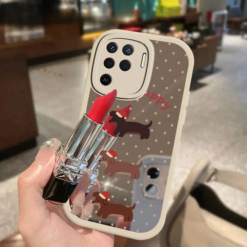 Soft Case For OPPO Realme Narzo 50i 50A Prime 50 20 Pro 30A GT Neo 2 X2 K3 K5 X XT Silicone Mirror Makeup Cute Dog Cover