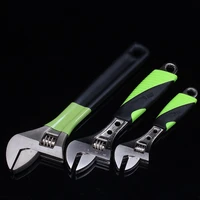 adjustable wrench multi function chrome vanadium alloy steel 6 15 inch size mouth industrial grade maintenance faucet hand tools