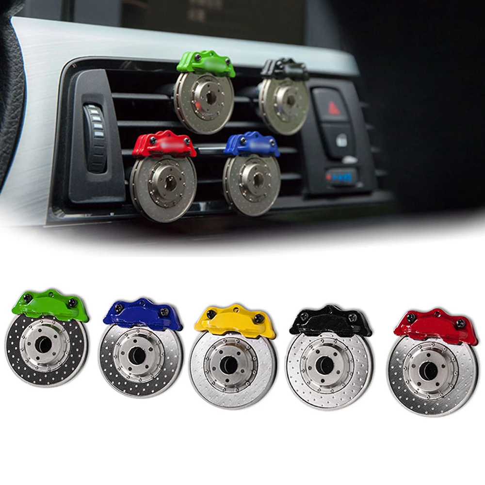 

Car Perfume Metal Brake Hub Calipers Air Freshener Clips Air Conditioning Aromatherapy JDM Auto Outlet Vent Accessories