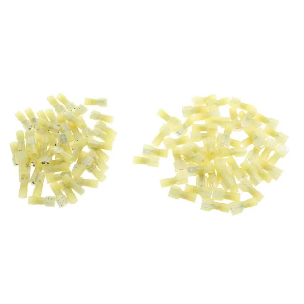 

100pcs 12- Fully Insulated Female Male Spade Nylon Quick Disconnect