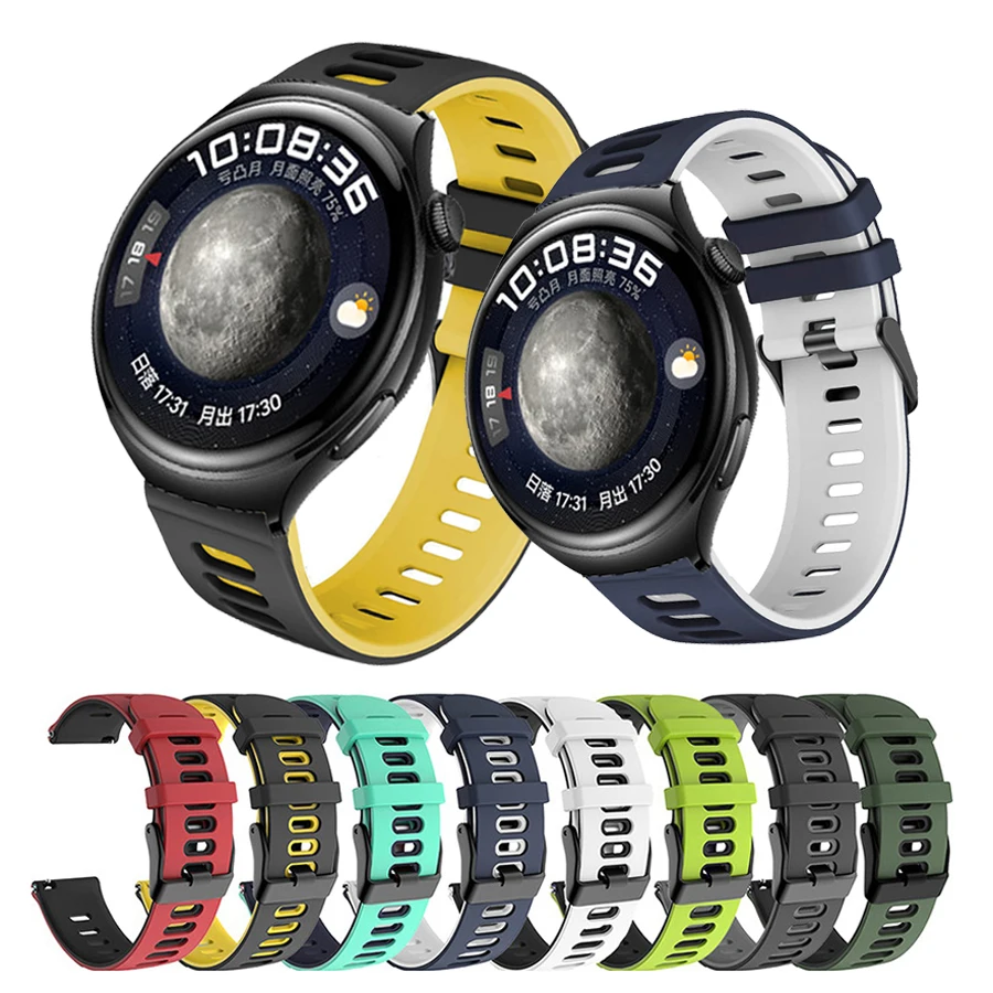 

Ремешок силиконовый для Huawei Watch 4 Pro, браслет для смарт-часов Huawei GT 3 42 мм 46 мм/GT Runner/GT 2 Pro/GT 3 Pro