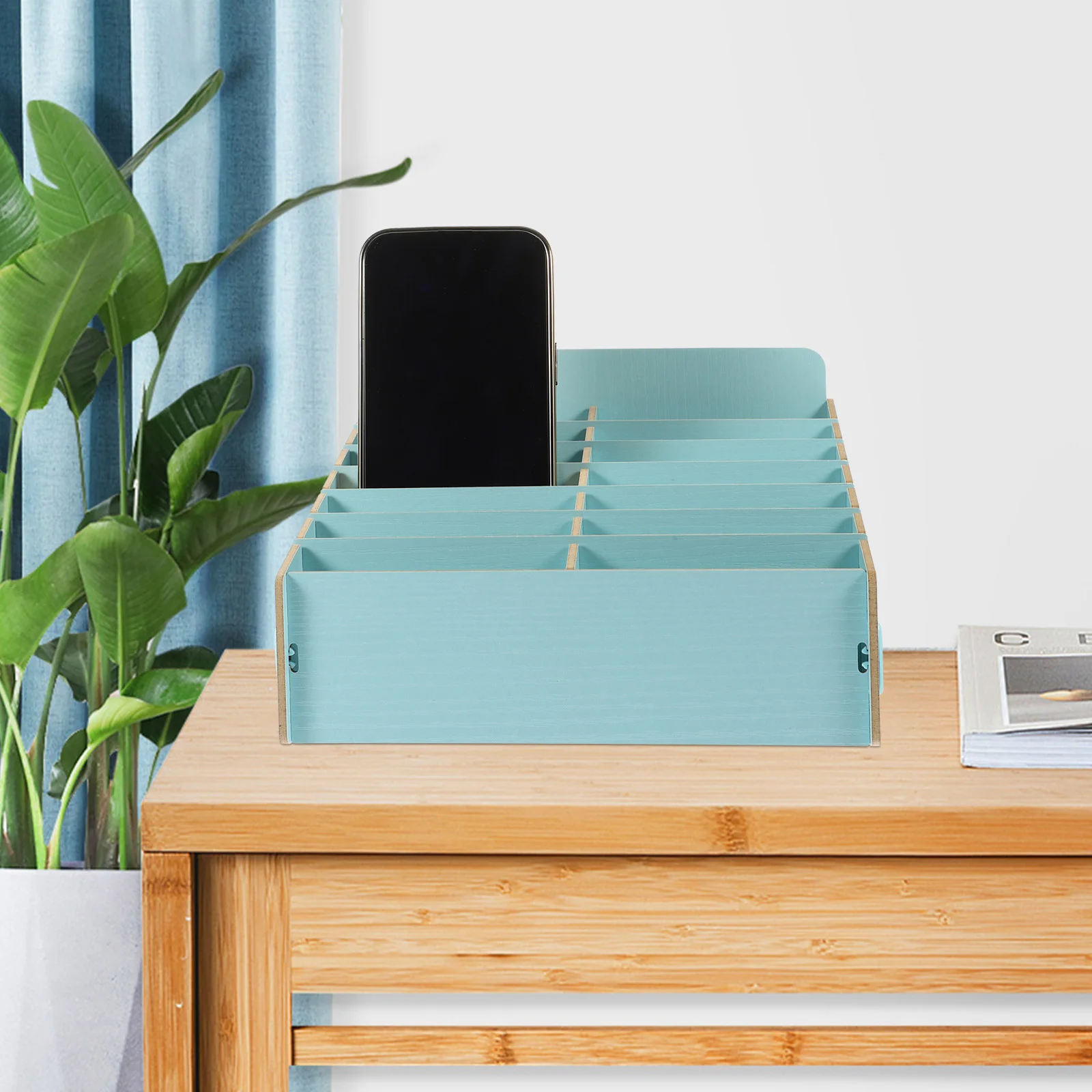 

Стойка для мобильного телефона, настольный органайзер, коробка для управления, держатель для телефона, классная деревянная секция, Рабочий стол