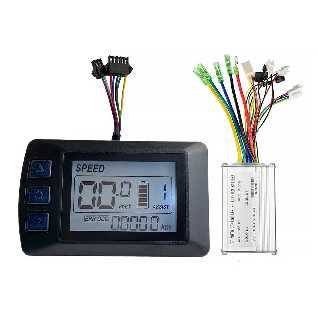 

Electric Bike Skateboard Digital LCD Motor Speed Controller Set Battery Display Odometer Control Box Scooter Bicycle