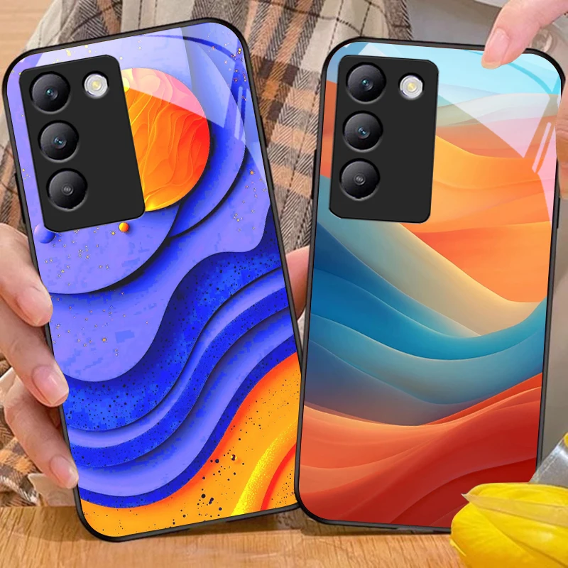 Красочные элементы для Y72 33S 11 03 36 96 Lite 35 16 Iqoo 12 V40 SE 5G 29 40 21 30 X80 Pro Vivo Чехол телефона из