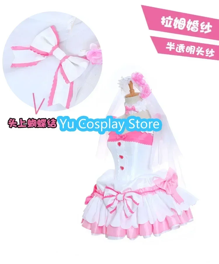 Аниме Re:Life in a Different World From Zero Ram Rem костюмы для косплея женское милое платье с вуалью