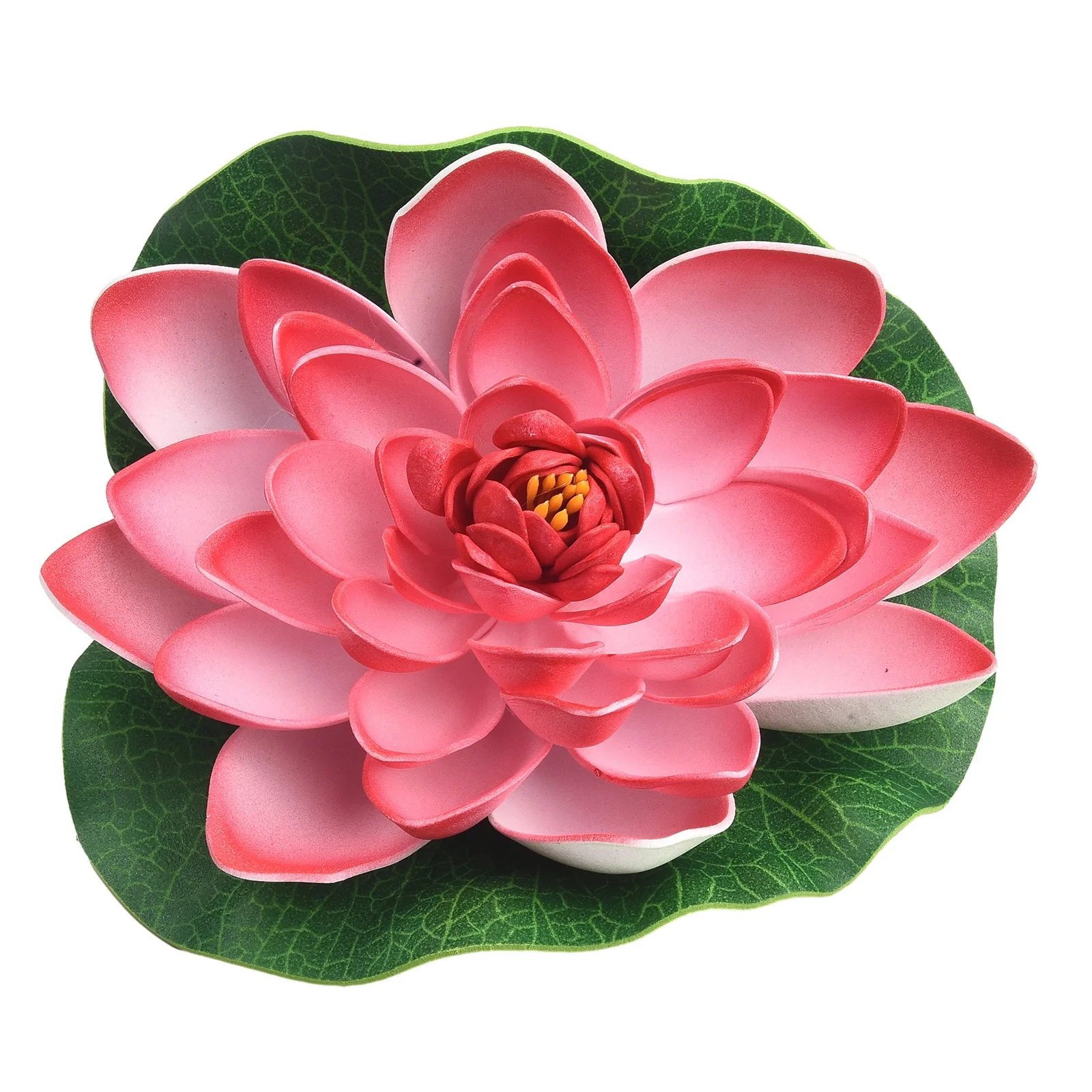 

1pc Lotus Artificial Flower Floating Fake Lotus Plant Lifelike Water Lily Micro Landscape For Pond Garden Fish Tank Decor