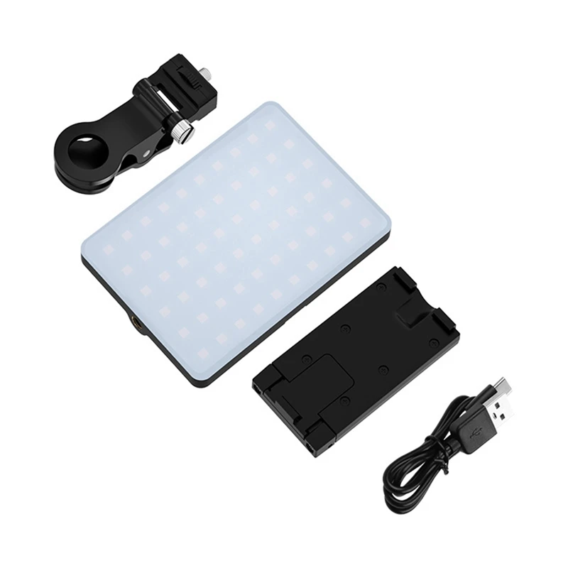 RGB LED Phone Selfie Light Аккумулятор емкостью 2000 мАч Перезаряжаемый Видео заполняющий