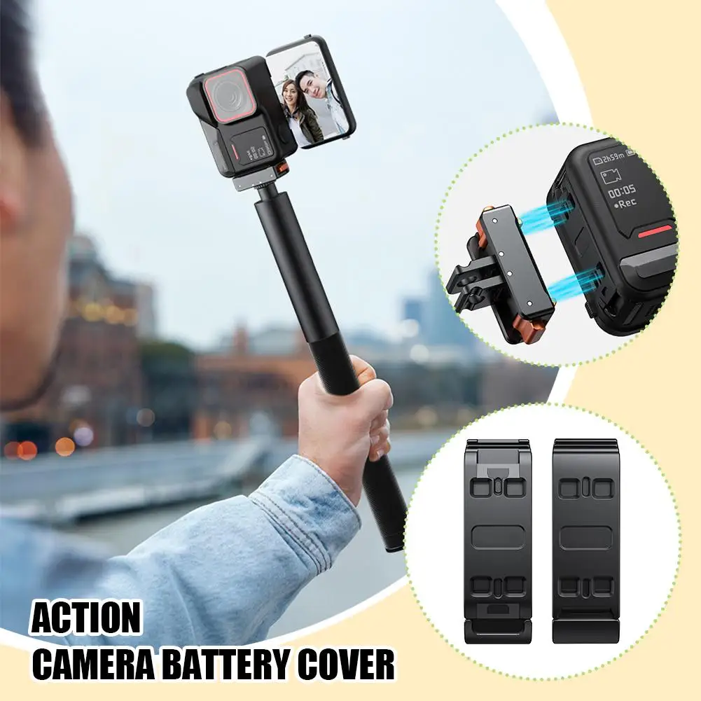 Крышка батарейного отсека для Insta360 Ace Pro 2 быстросъемный адаптер вертикальной