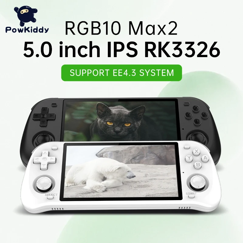 Ретро-Консоль POWKIDDY Max2 с открытым исходным кодом RGB10 max 2 портативная игровая