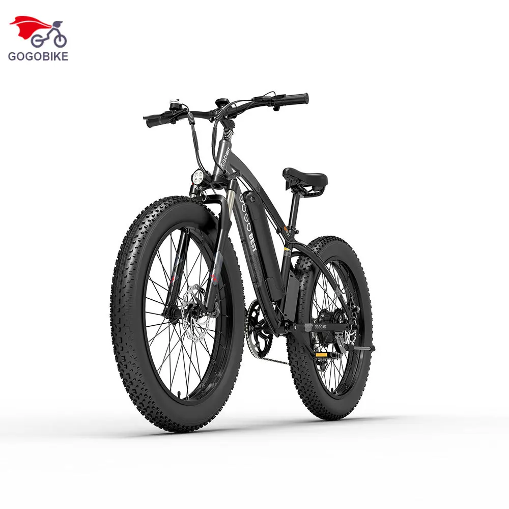 

GOGOBEST GF600 Electric Bicycle Bike 48V 1000W Motor 13Ah Battery 26In Fat Tire 110KM Milleage Pedal Assist 5In LCD Display