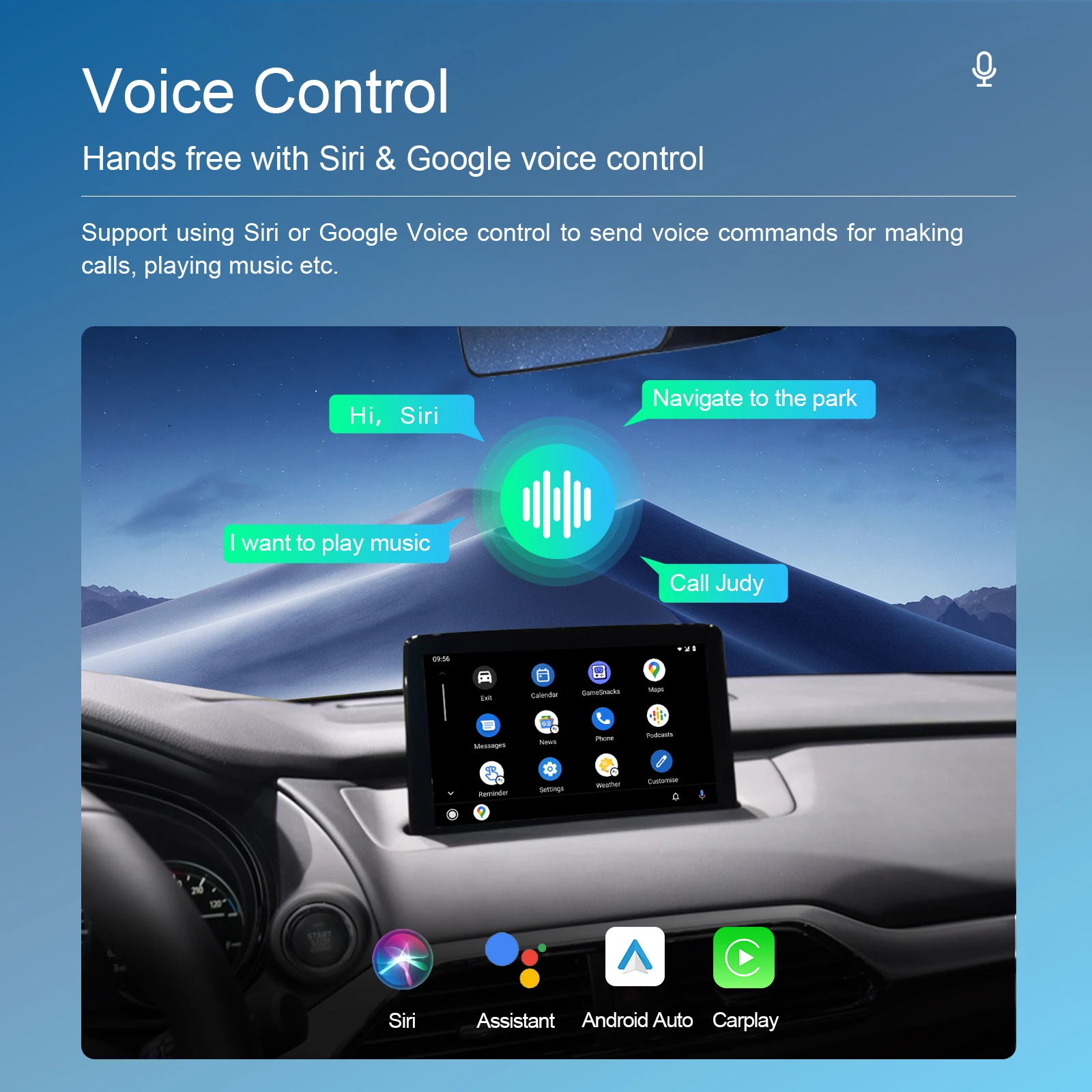 USB-адаптер Podofo для Mazda автомобильный адаптер с голосовым помощником 2 3 6 CX30 CX5 CX8 CX9
