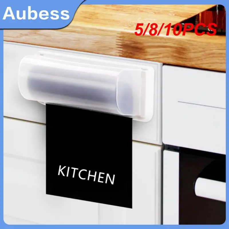 

10PCS Garbage Bag Storage Box Wall Shelf Bathroom Storage Kitchen Organizer Plastic Boxes Removable Traceless Finishing Containe