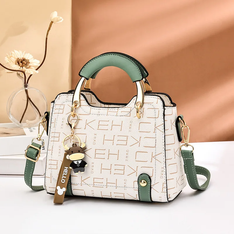 

New Fashion Brand Printing Shoulder Bags Designer Small Square Bag Handbag Simple Texture Messenger Bag Designer Women's Bag