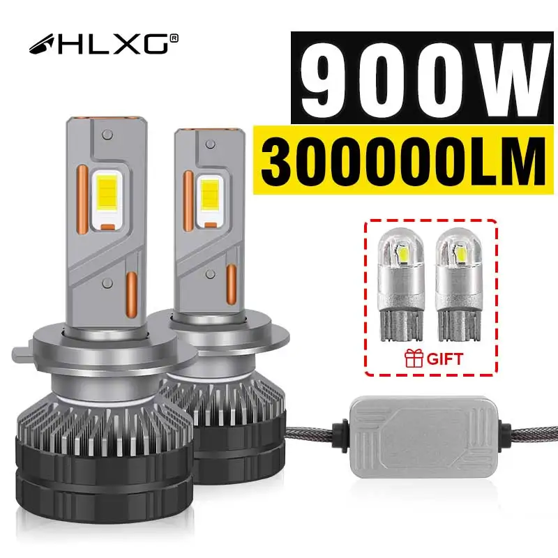

Лампы для автомобильных фар HLXG, 900 Вт, 9005 лм, 9006 К, 9012 к