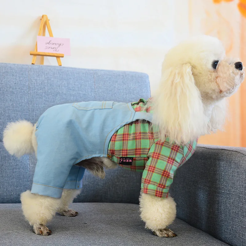 

Newest Spring and Summer Puppy Dog Four-Legged Pet Clothing Thin Chihuahua Small Dog Pet Clothes Denim Pants Roupa Pet Cachorro