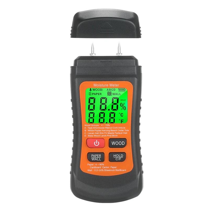 

Измеритель влажности древесины, цифровой анализатор влажности 8-в-1, точный измеритель утечки воды в форме контакта, тестер формы, измерител...