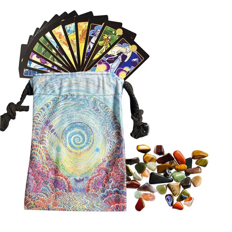 

Tarot Dice Bag Soft Tarot Dice Bag With Drawstring Jewellery Pouches Bags For Playing Cards Coins Cosmetics Coins Trading Cards
