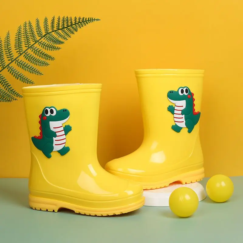 2023 New Spring Summer Rainboots Children Anti-slip Rainy Day Waterproof Shoes Boys Girls Water Shoes Toddler Baby Rain Boots enlarge