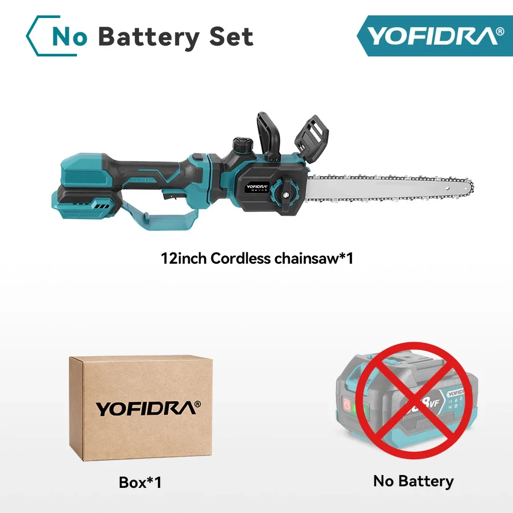 

YOFIDRA Бесщеточная электропила 12 дюймов для Makita 18-21 В