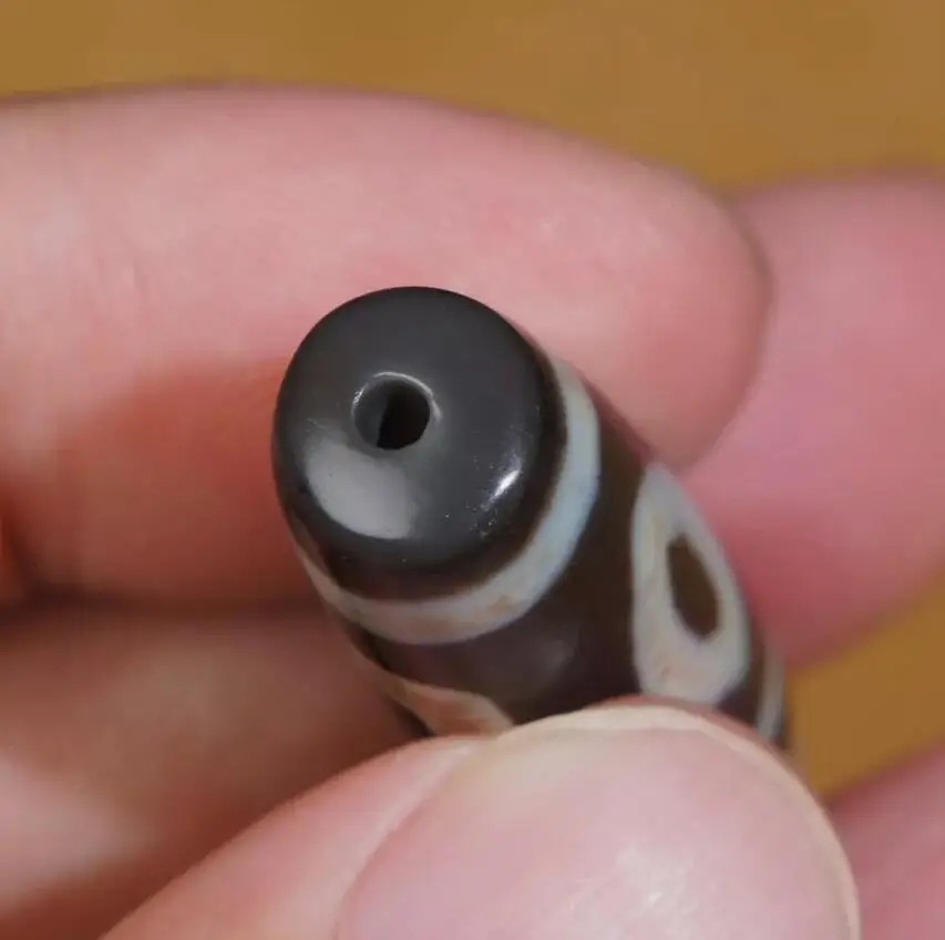 Высокой жирности древние тибетские бусины DZI Старый Агат 2 глаза тотемный Амулет