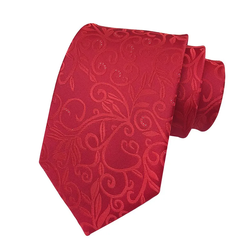 

Модный мужской галстук шириной 8 см, галстук из 100% шелка, длинные красные галстуки с цветочным узором для свадебной вечеринки, галстуки для мужчин YUV02