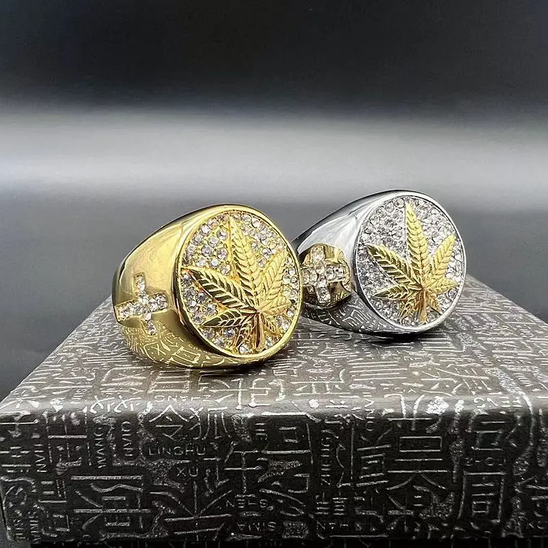 Европейский и американский панк стиль Кленовый лист кулон Титановая Сталь