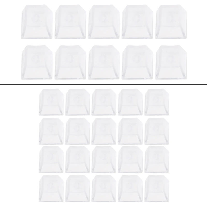 Прозрачные пустые колпачки из АБС-пластика для механических клавиатур набор