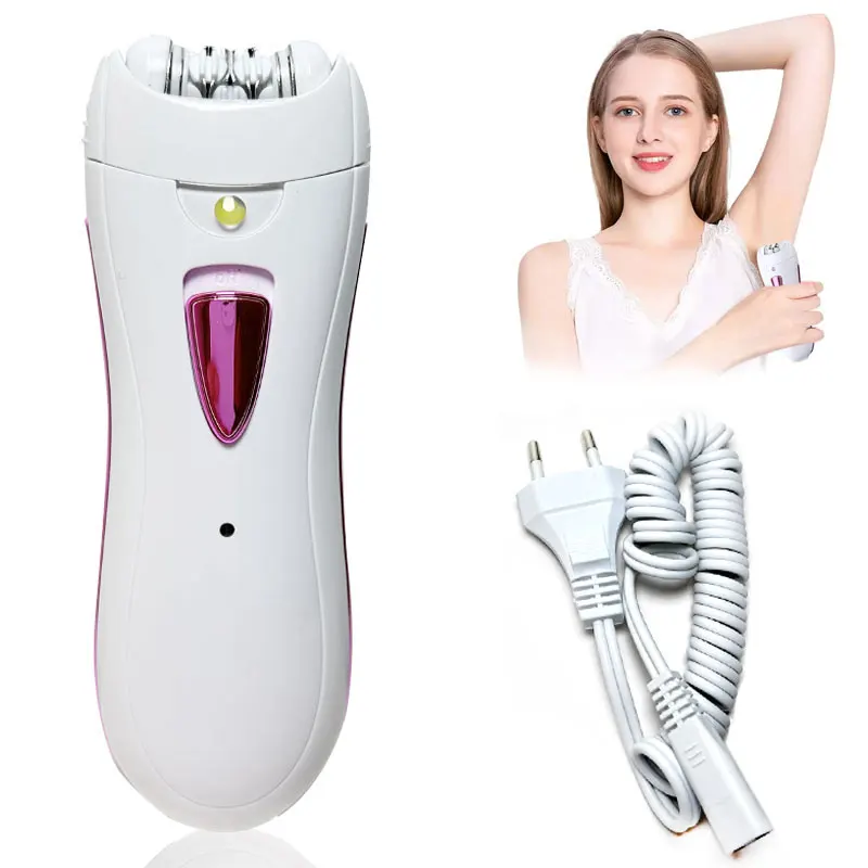 

Rechargeable Epilator for Women, Hair Removal Electric Shaver, Facial and Bikini Trimmer, Body Depilatory for Legs and Armpits