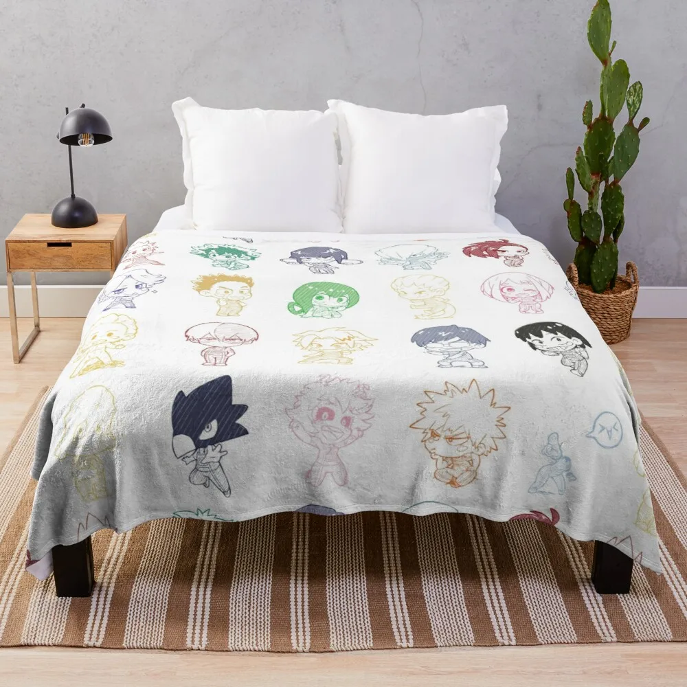 

CHIBIMANIA CLASS 1-A + Mirio ver. Throw Blanket Brand Blanket