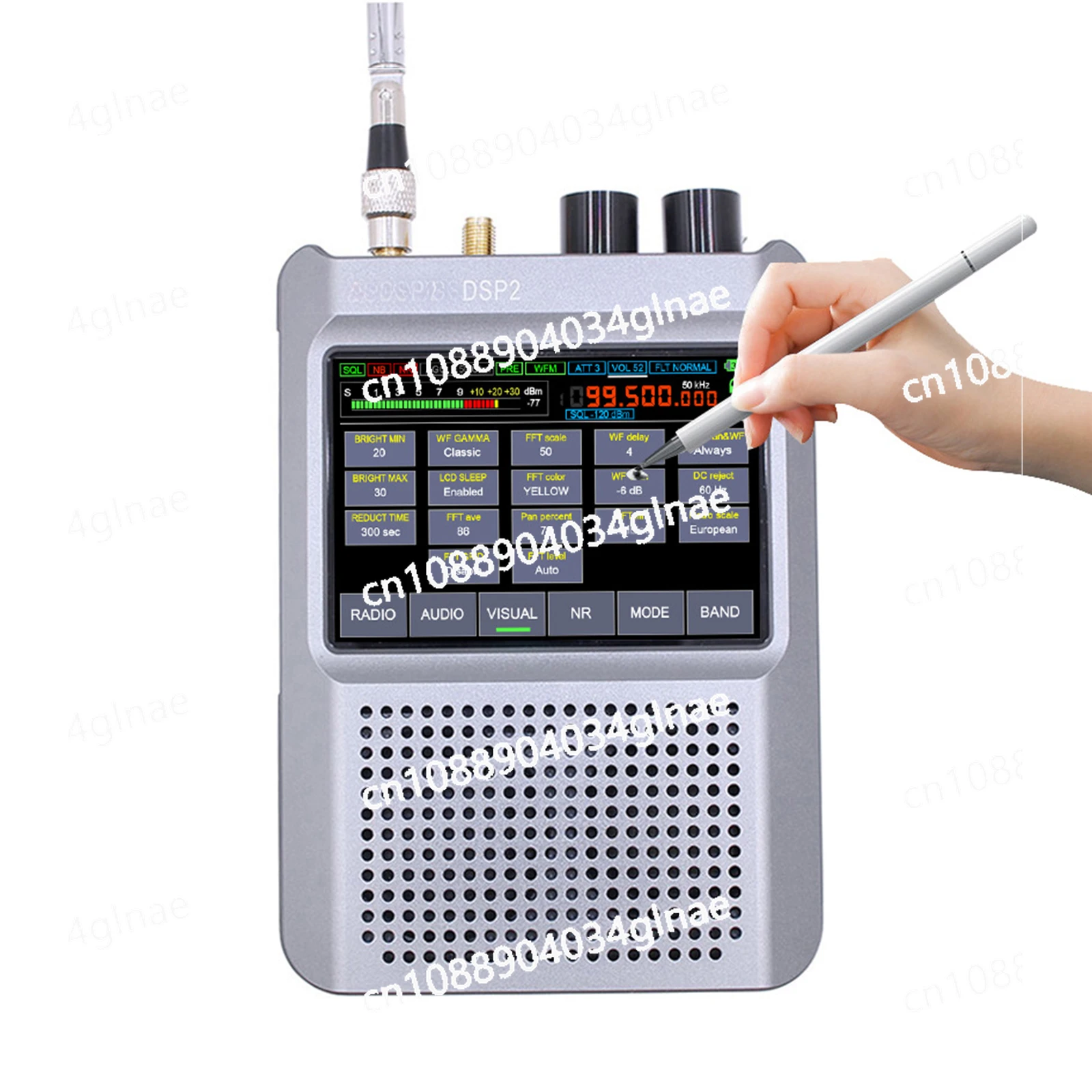 Беспроводной приемник DSP2 SDR 10 кГц-380 МГц 404 МГц-2 ГГц 3 5 дюйма сенсорный ЖК