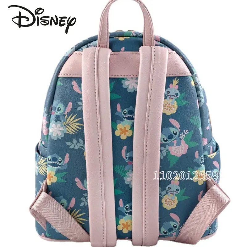 Disney Stitch New Mini Backpack Luxury Brand Women's Backpack Leisure Versatile Travel Backpack Cartoon Children's Book Bag