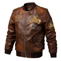 fashion mens jacket leather jacket youth mens jacket fleece thickened leather jacket jacket men leather jacket men