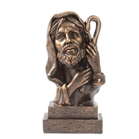 jesus christ head bust statue resin statue decoration for home office decor crafts candlestick christian statue religious gift