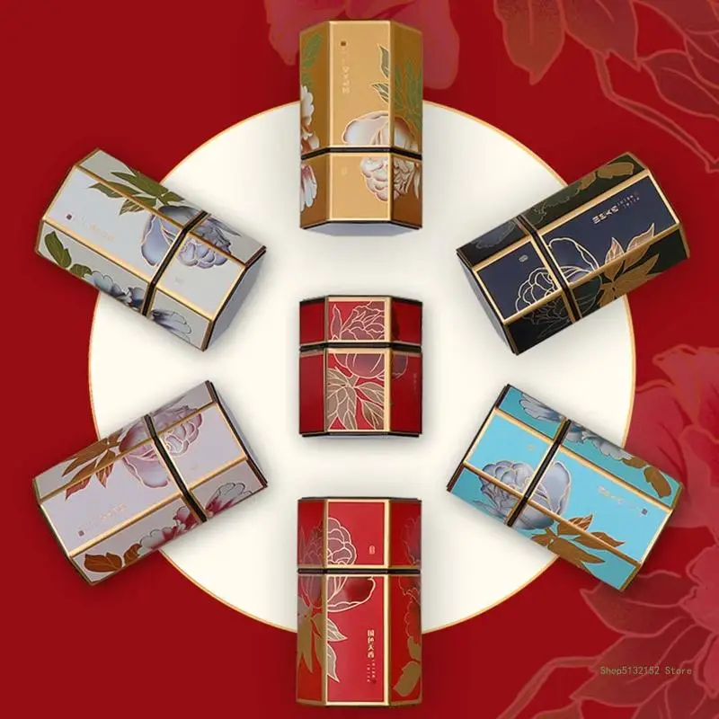 QX2E шестигранные контейнеры для хранения чая банки контейнер еды конфет кофе