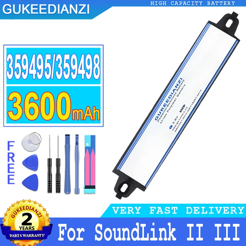

Bateria 3600mAh High Capacity Battery 359495 359498 330105 404600 For Bose Bluetooth Mobile Speaker II SoundLink III Battery