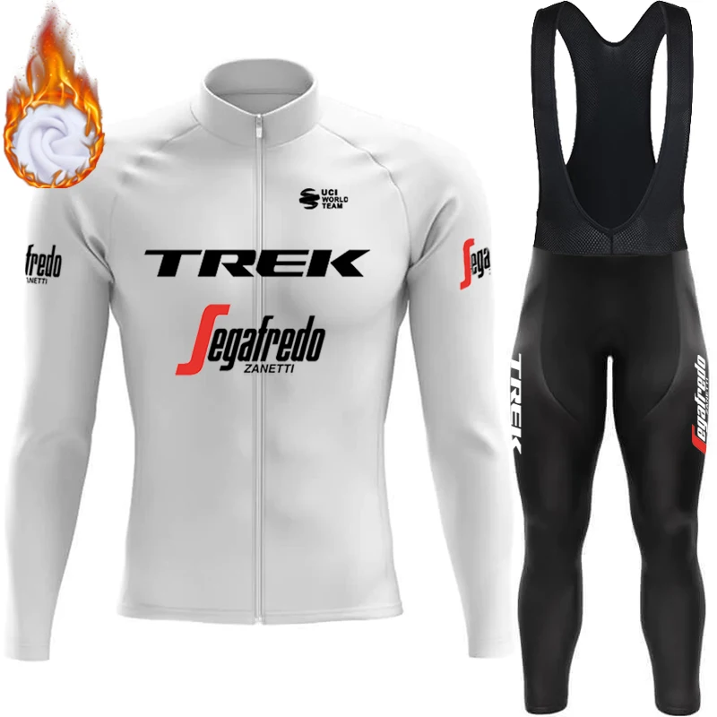 Зимняя Теплая Флисовая одежда для велоспорта униформа дорожного велосипеда