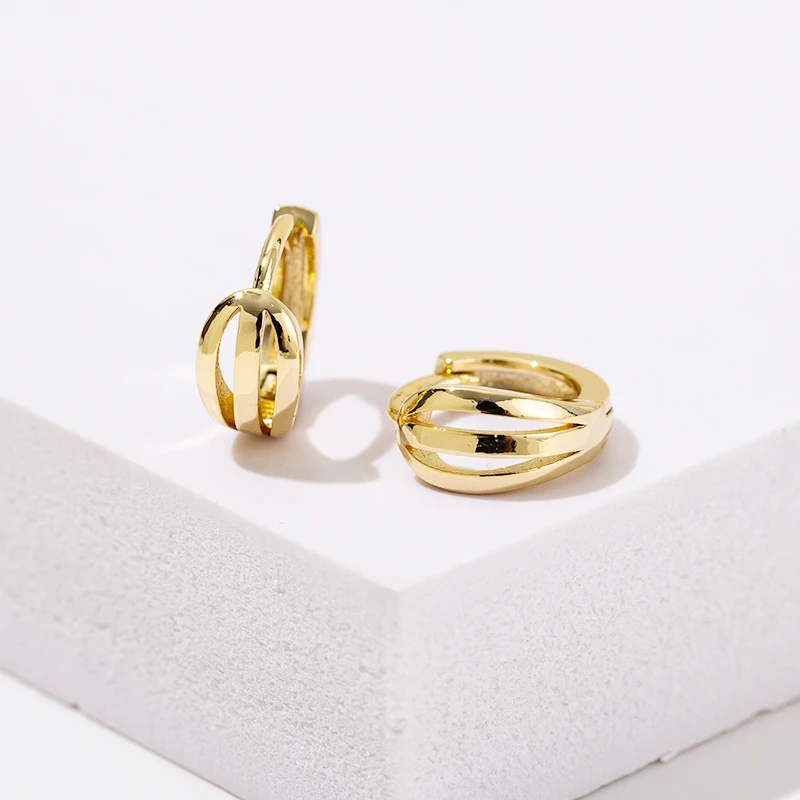 

Hot Sale Gold Color Link Chain Hoop Earrings For Women Vintage Small Round Circle Huggie Earrings Fashion Jewelry Brincos