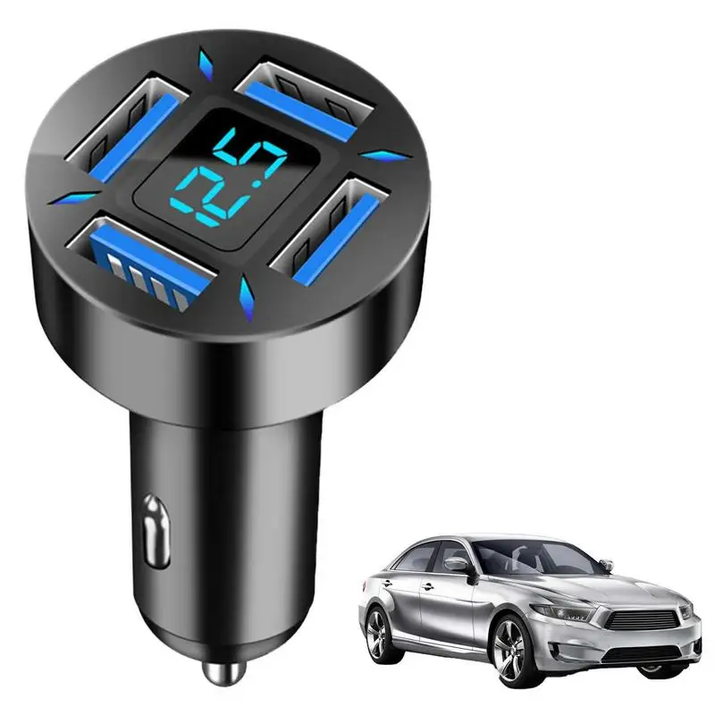 

Автомобильное зарядное устройство с 4 USB-портами и поддержкой быстрой зарядки, 3,0, 66 Вт