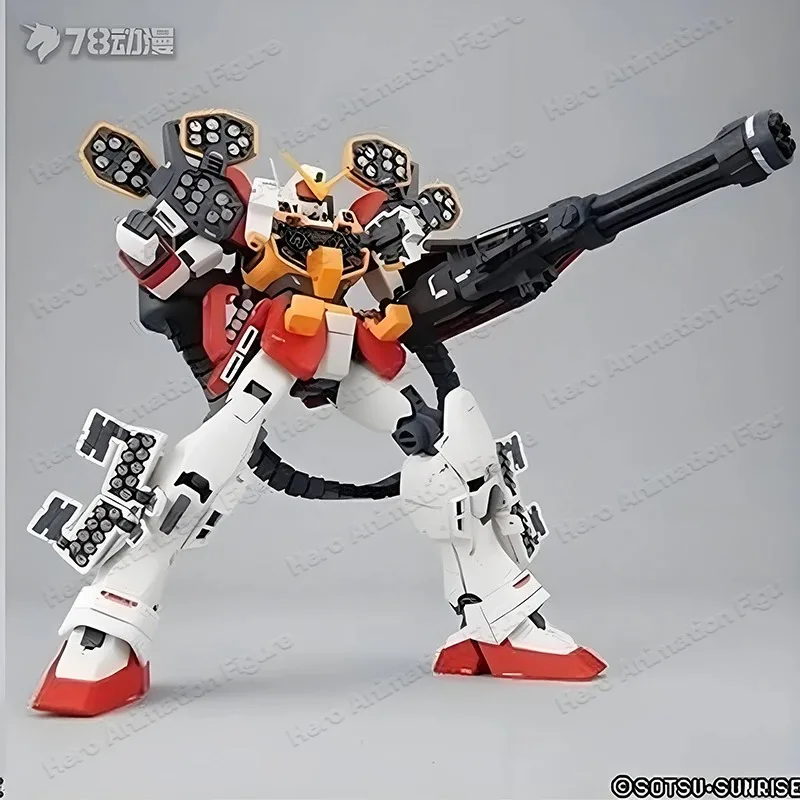 Фото Оригинальный набор для сборки модели Bandai GUNDAM MG 1/100 GUNDAM HEAVYARMS CUSTOM, аниме-фигурка, сборная модель, игрушки, подарки для мальчиков №2