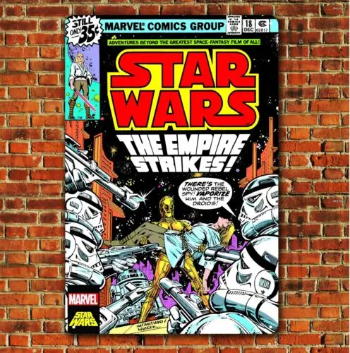 Металлический плакат с фильмом No18 жестяная вывеска - табличка комиксами 20x30 см