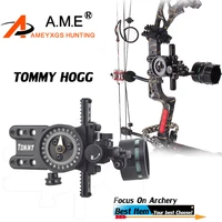 tommy hogg single needle sight aluminum adjustable pointer outdoor for bow shooting accessories compound bow single pins sight