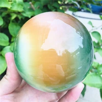 8cm beautiful asian rare natural quartz more color cat eye crystal healing ball gemstone sphere
