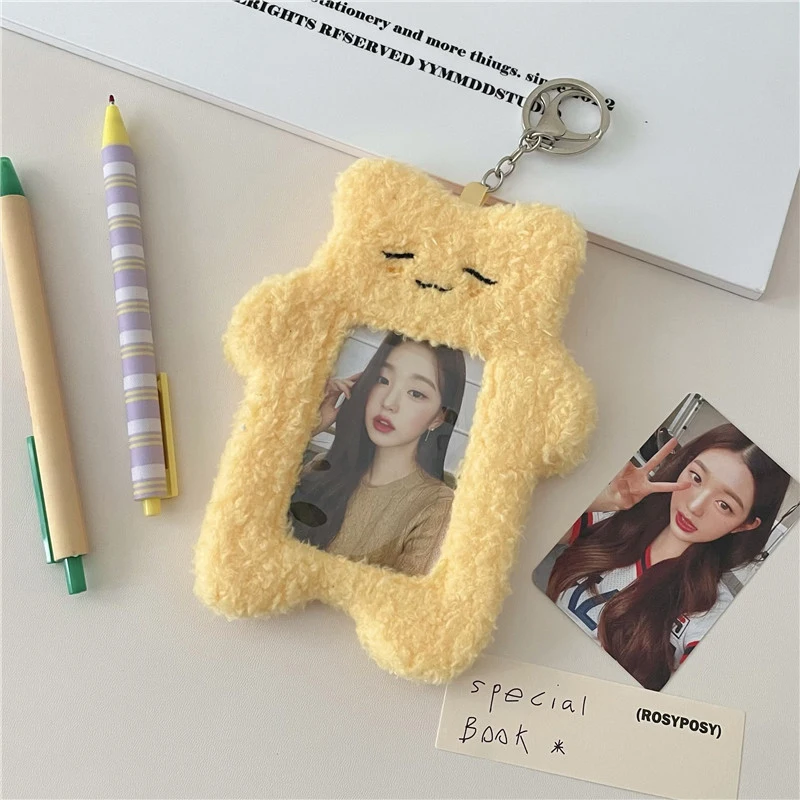 

Cute Plush Card Holders Women Men Business Credit Card Holder Bank ID Holders Badge Kid Student Supplies Bus Card Cover Case