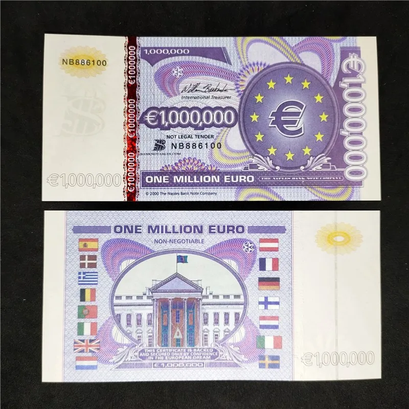 

Юбилейная флуоресцентная банкнота Million Euro