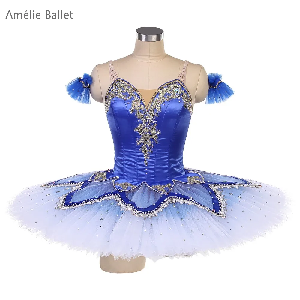 B25023 Ombre Royal Blue Профессиональная балетная пачка на заказ Балетные пачки для женщин