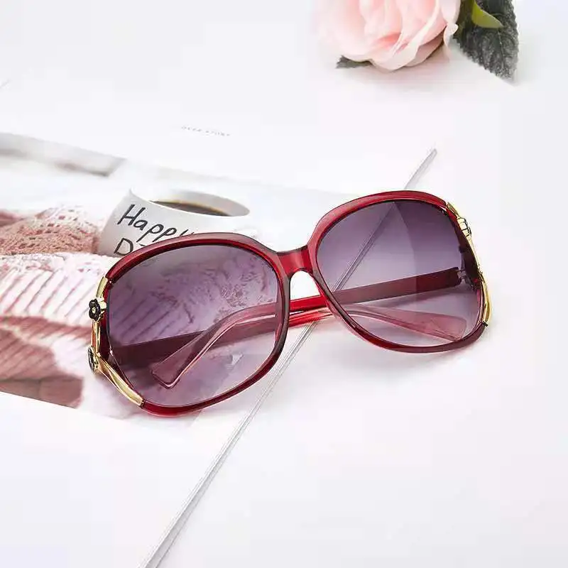 

New Large Frame Elliptic Sunglasses Women's Brand Designer Fashion Sun Glasses Summer Outdoor Leisure Eyewear UV400 Gafas De Sol