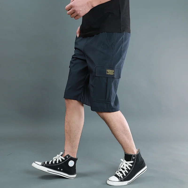 

Mens Military Cargo Shorts Outwear Summer Tactical 1/2 Capri Pant Men Cotton Loose Multi-pocket Casual Short Male Baggy Trousers