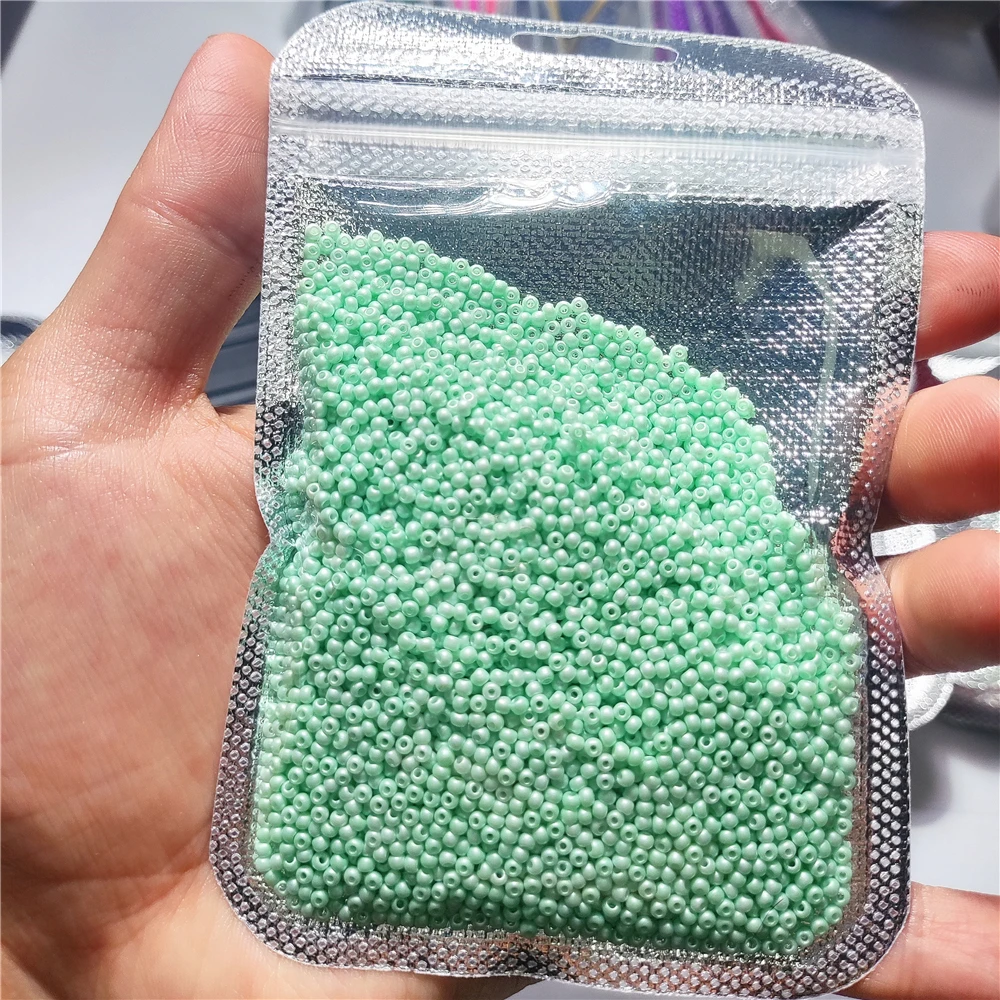 

1.8MM Round Sew On Glass Beads Glitter Red Loose Seed Beads Stones for Jewelry Making Clothes Bracelets Accessories Decoration